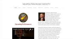 Desktop Screenshot of neapolitanmusicsociety.org